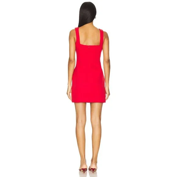 New Elliatt Trompe Mini Dress Red 3D Floral Size L - Picture 5 of 11